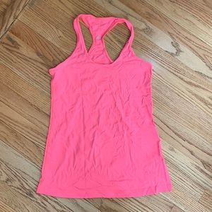 Lululemon Cool Racerback Tank Top Nulu size 8 Neon Pink